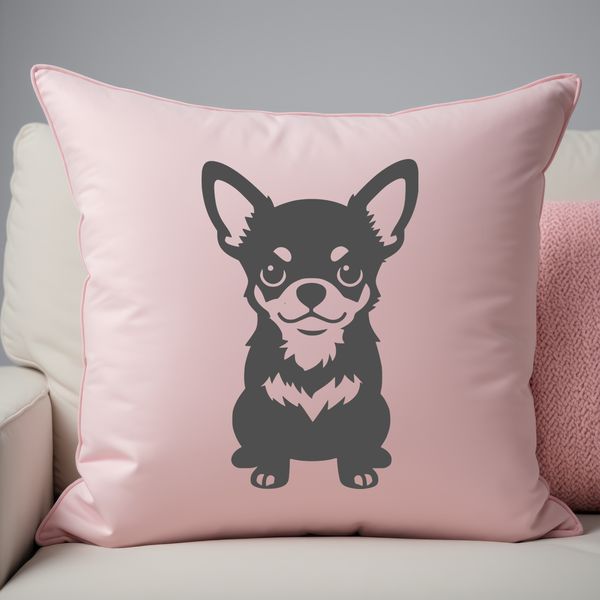 SVG silhouette of a Chihuahua animal profile.