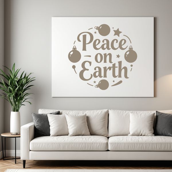 Vector illustration of inspirational Christmas quotes with a focus on peace and harmony.