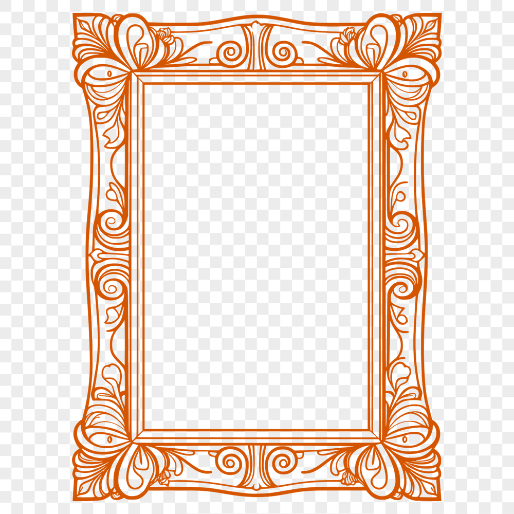 Vector Template Frame Design A digital template frame designed for vector art and design projects.