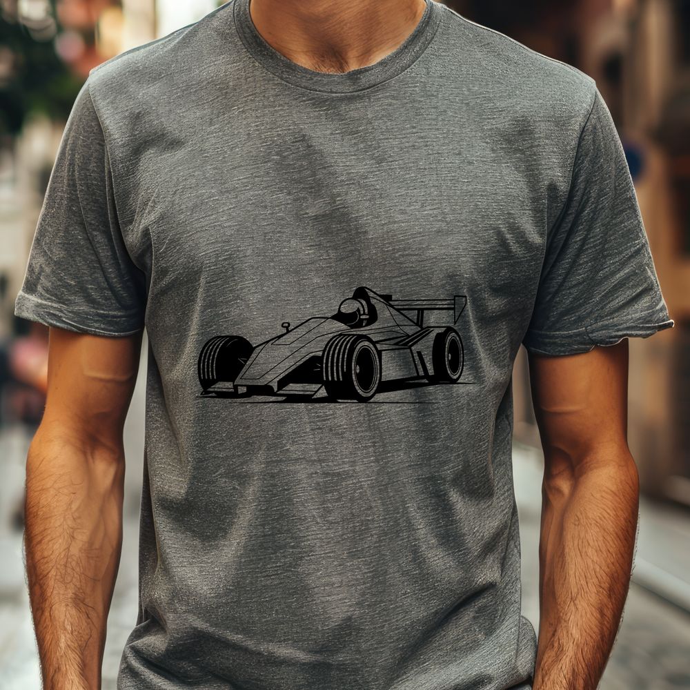 Detailed Car Design SVG File A high-speed racing car depicted in detailed vector graphics.