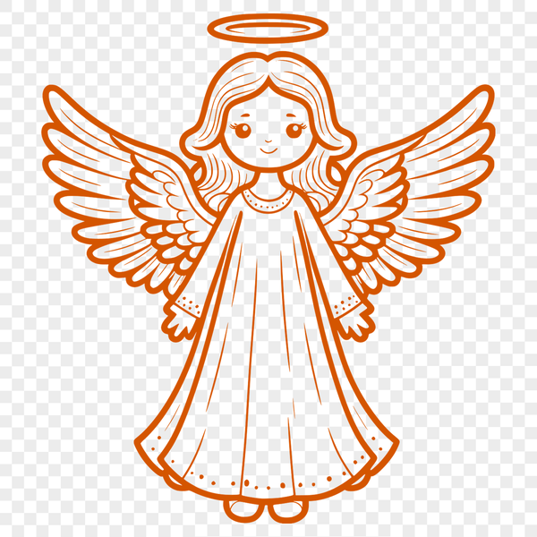 Stylized Angel Vector Graphic SVG illustration of a stylized angel in vector format.
