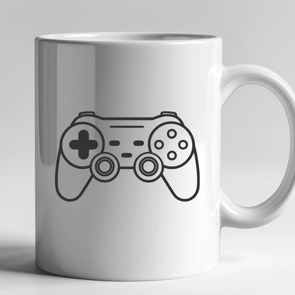 Free Vector Gamepad Icon SVG A digital game controller with buttons and joysticks, designed for video gaming.
