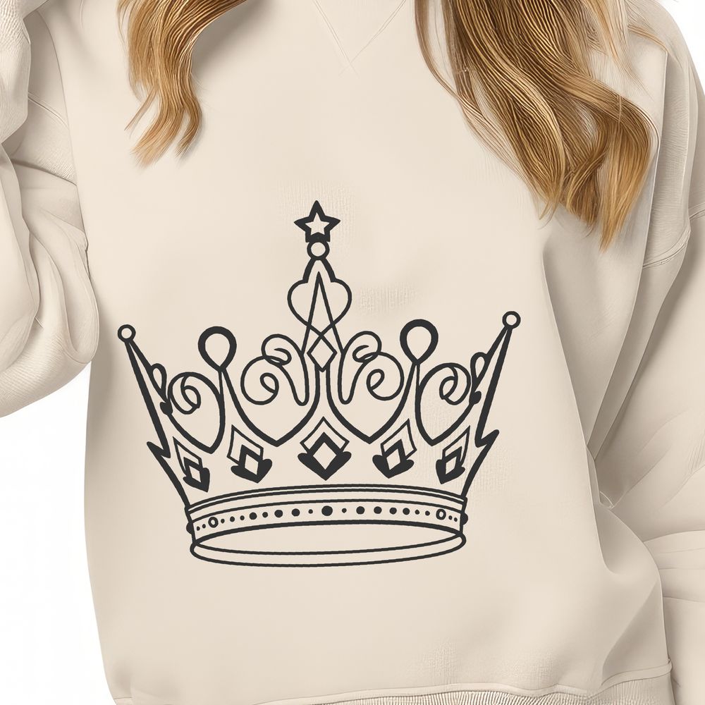 Free Crown Clip Art Design in SVG Illustrative crown design in vector format.