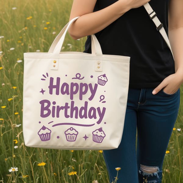Illustrative vector art of a birthday message with a celebratory tone.