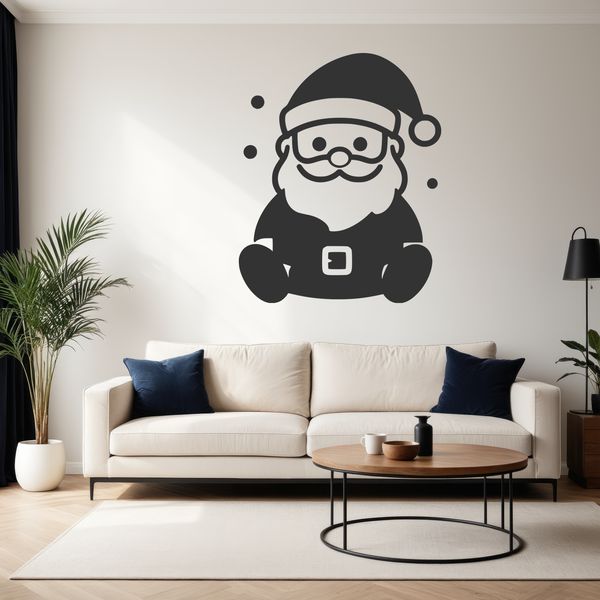 A detailed SVG illustration of Santa Claus in traditional attire.