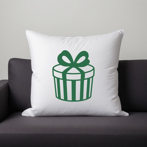 A wrapped gift box with a bow, suitable for Christmas or birthday occasions.