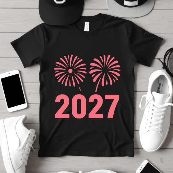 New Year 2027 quote illustration in vector art format, suitable for commercial or personal use.