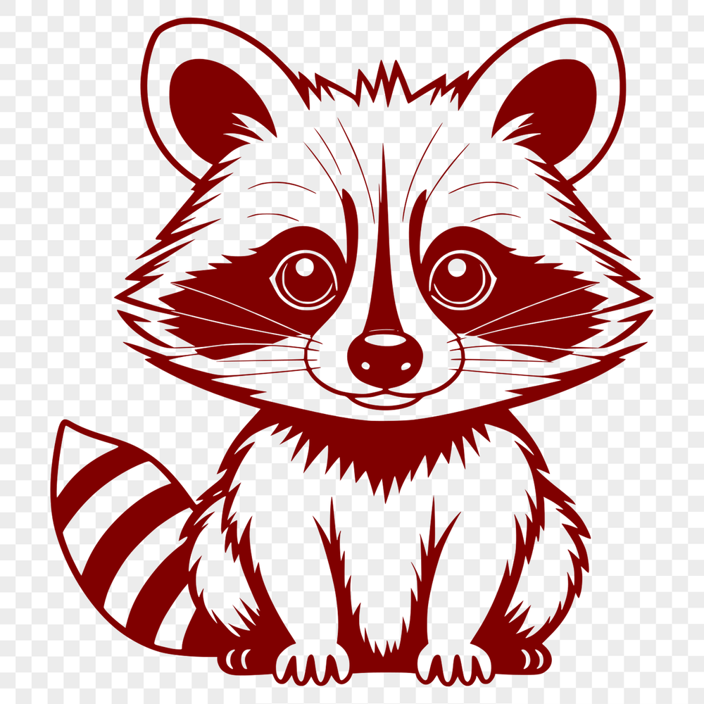 Free Vector Racoon Silhouette Illustration A free vector illustration of a raccoon in various poses.