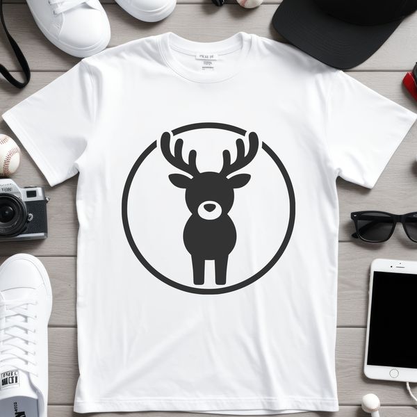 SVG illustration of a reindeer in a Christmas theme.