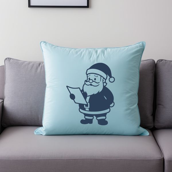 Image of Father Christmas in silhouette, ideal for commercial or personal use with cutting machines like Cricut.