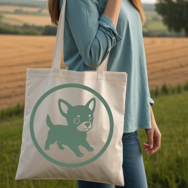 Illustrated vector graphic of a small dog breed, perfect for cutting machine designs or digital art projects.