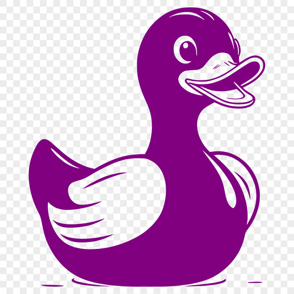 Quacking Good Vector Graphic A simple illustration of a duck, created as a vector graphic for various uses.