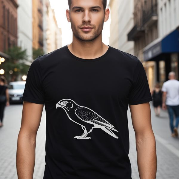 A digital illustration of a falcon in vector format, suitable for commercial and personal use.