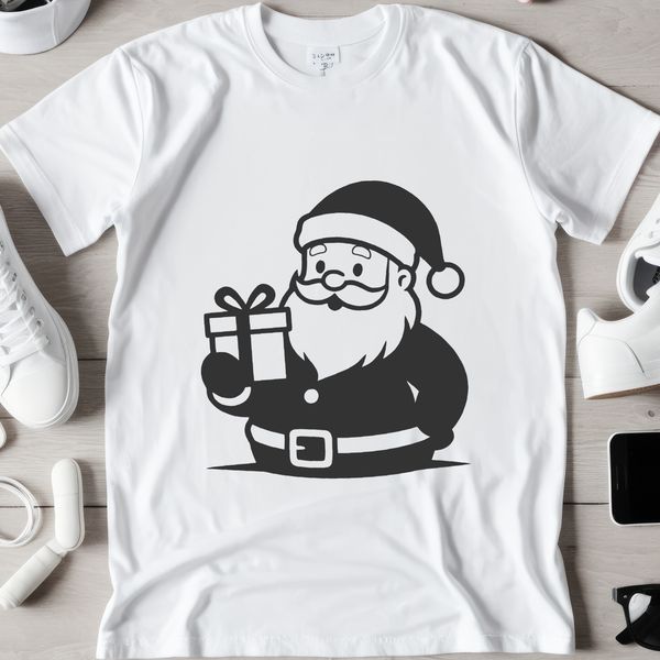 SVG illustration of a bearded Santa Claus with a red hat and coat.