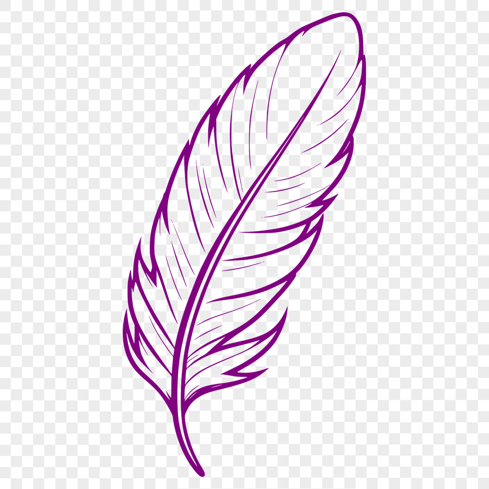 Free Vector Feather Clipart A free printable SVG vector design of a single feather with detailed texture.