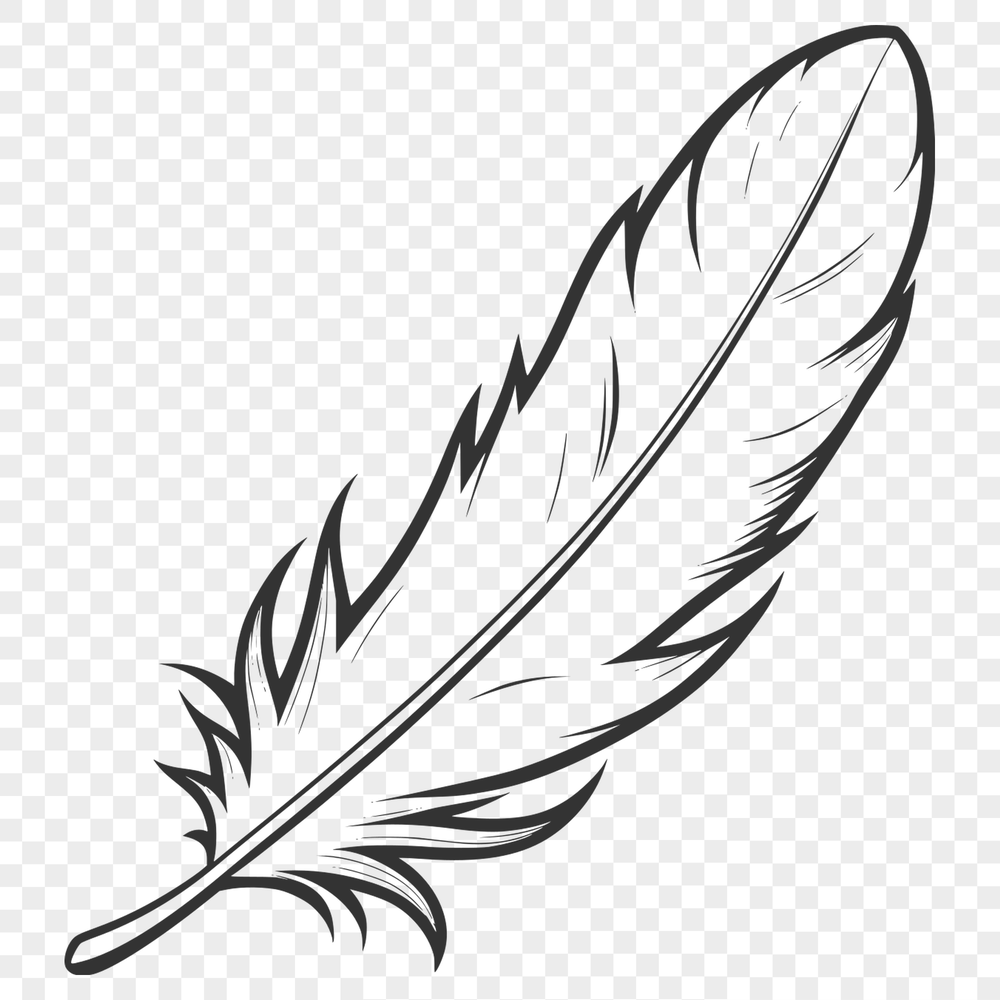 Free Clip Art Feather SVG Download A single feather design created in vector format.