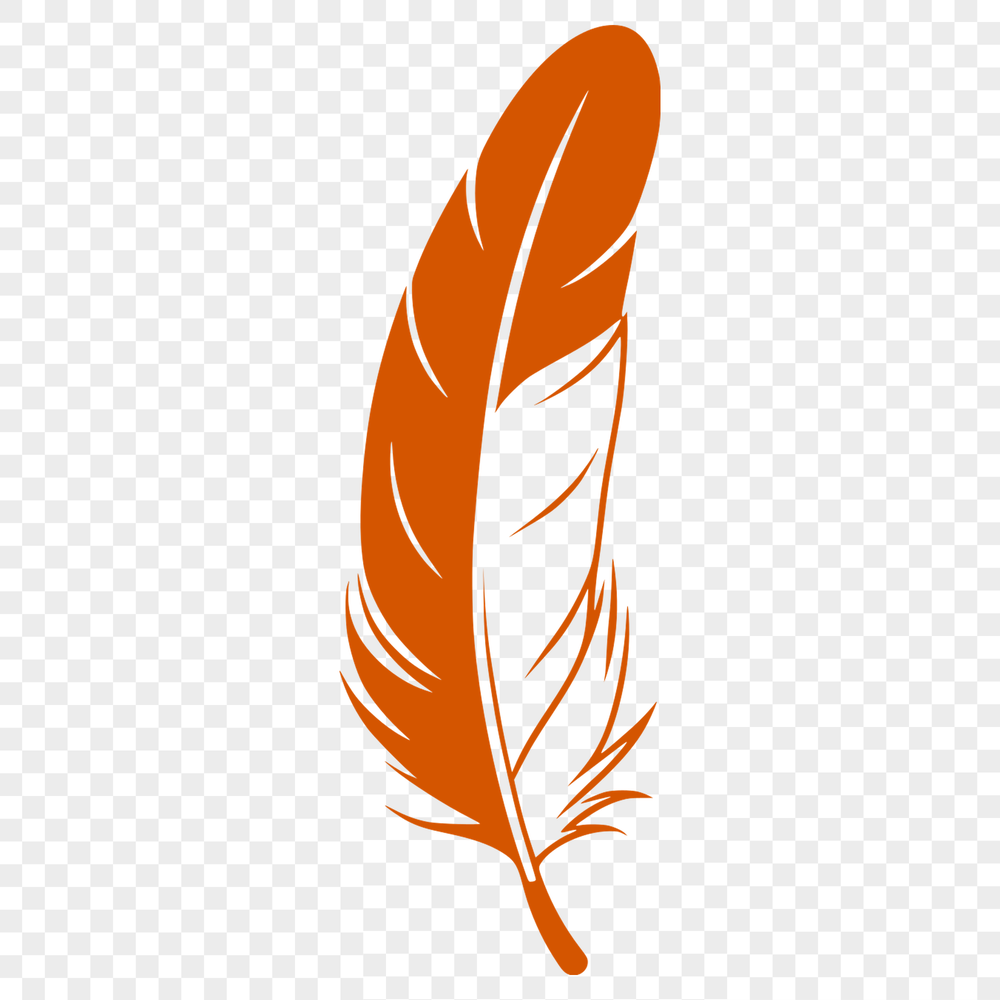 Vector Feather Illustration An illustration of a single feather in vector format.