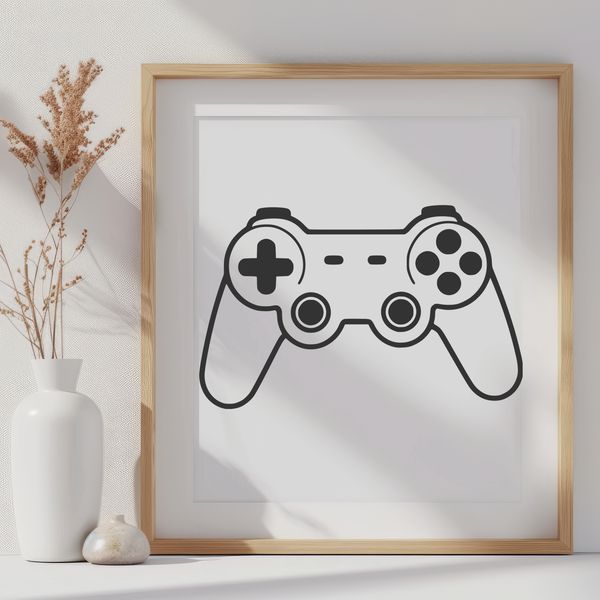 Ergonomic Game Control Design Digital design of a gaming console controller with ergonomic layout and controls.