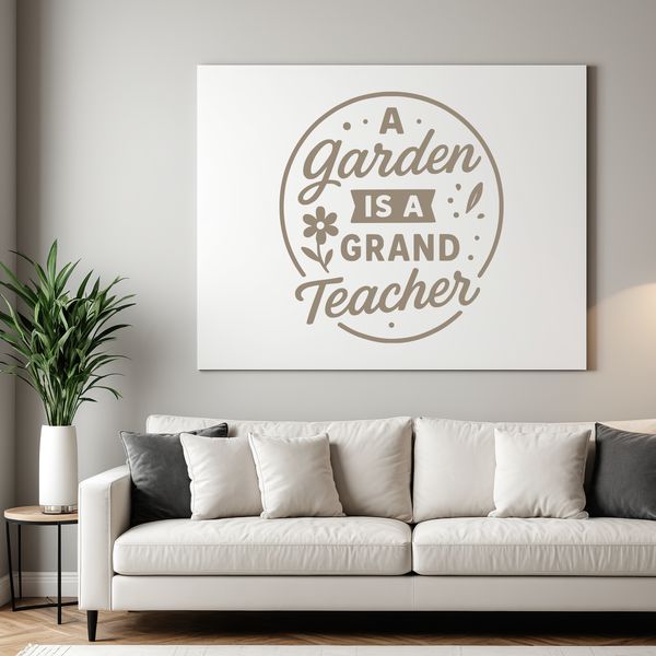 Inspirational quotes about gardening in a simple vector design suitable for various applications.