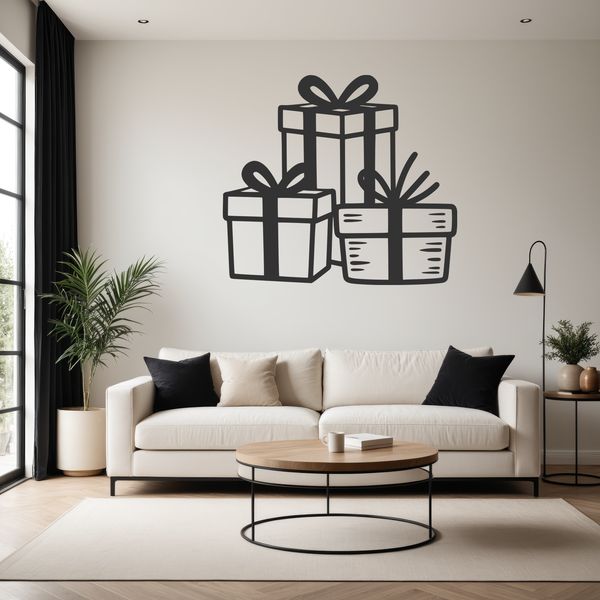 A high-quality SVG image of a wrapped present, ideal for crafting, DIY projects, and web design applications.