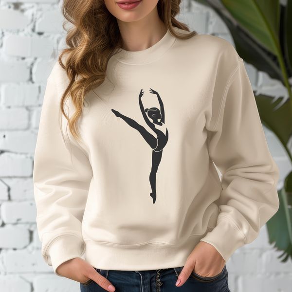 Gymnast in Motion SVG Illustration A vector illustration of a gymnast in motion, suitable for commercial and personal projects.