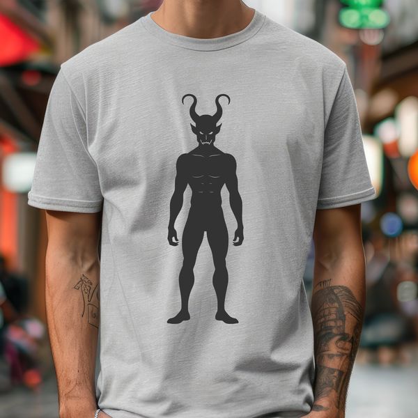 Devil Illustration SVG Clip Art A detailed illustration of the devil, suitable for various cutting machines and vector design applications.
