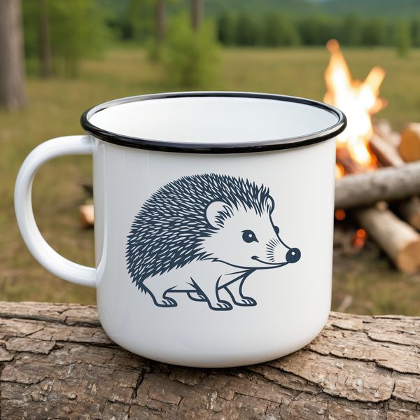 Cute Hedgehog Clip Art SVG Design An SVG design featuring a hedgehog as a clip art element.