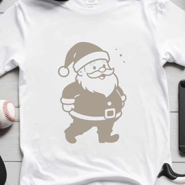 A digital vector illustration of a jolly Christmas character, suitable for cutting machines and personal use.