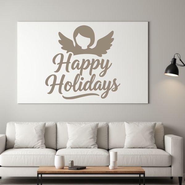 Vector illustration of inspirational Christmas quotes and phrases in a festive font.