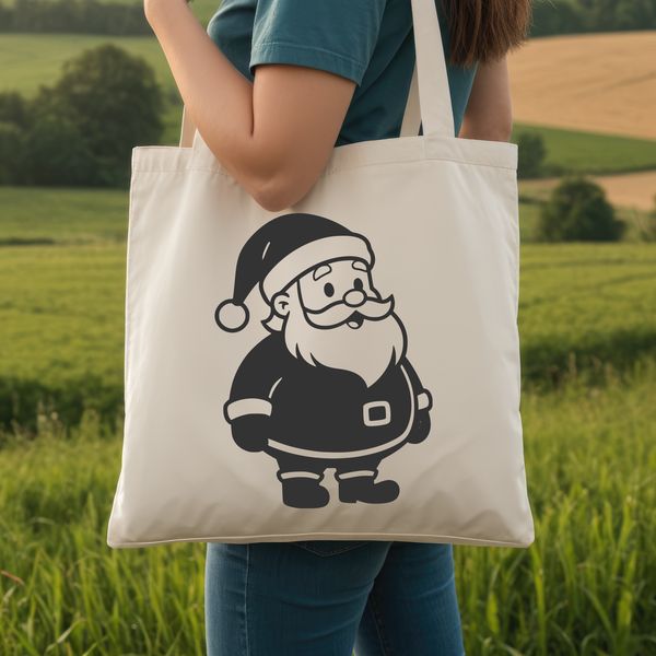 Illustration of Santa Claus in festive attire, suitable for various Christmas-themed projects.