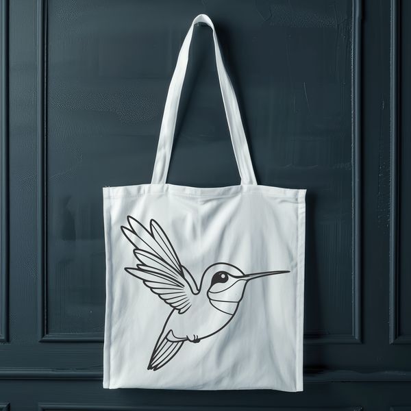 Detailed Hummingbird Vector Art An intricately detailed digital rendering of a hummingbird, designed as a scalable SVG graphic.