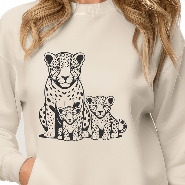 Exotic Large Cat Illustration A large cat with spots, member of the Pantherinae subfamily.