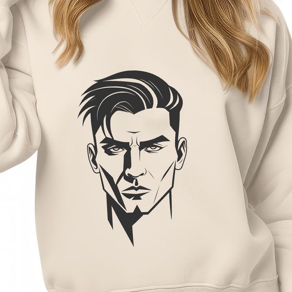 Basic Male Outlines Vector graphic representation of a man in basic outline form.