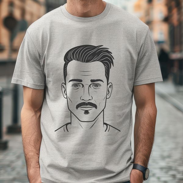 SVG Illustration Male Character A high-quality SVG illustration of a male figure.