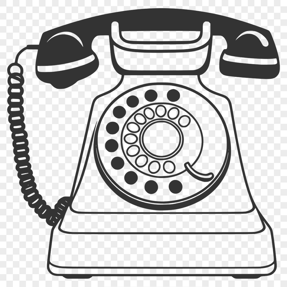 Free SVG Phone Icon Design A high-quality vector illustration of a classic telephone with modern technology features