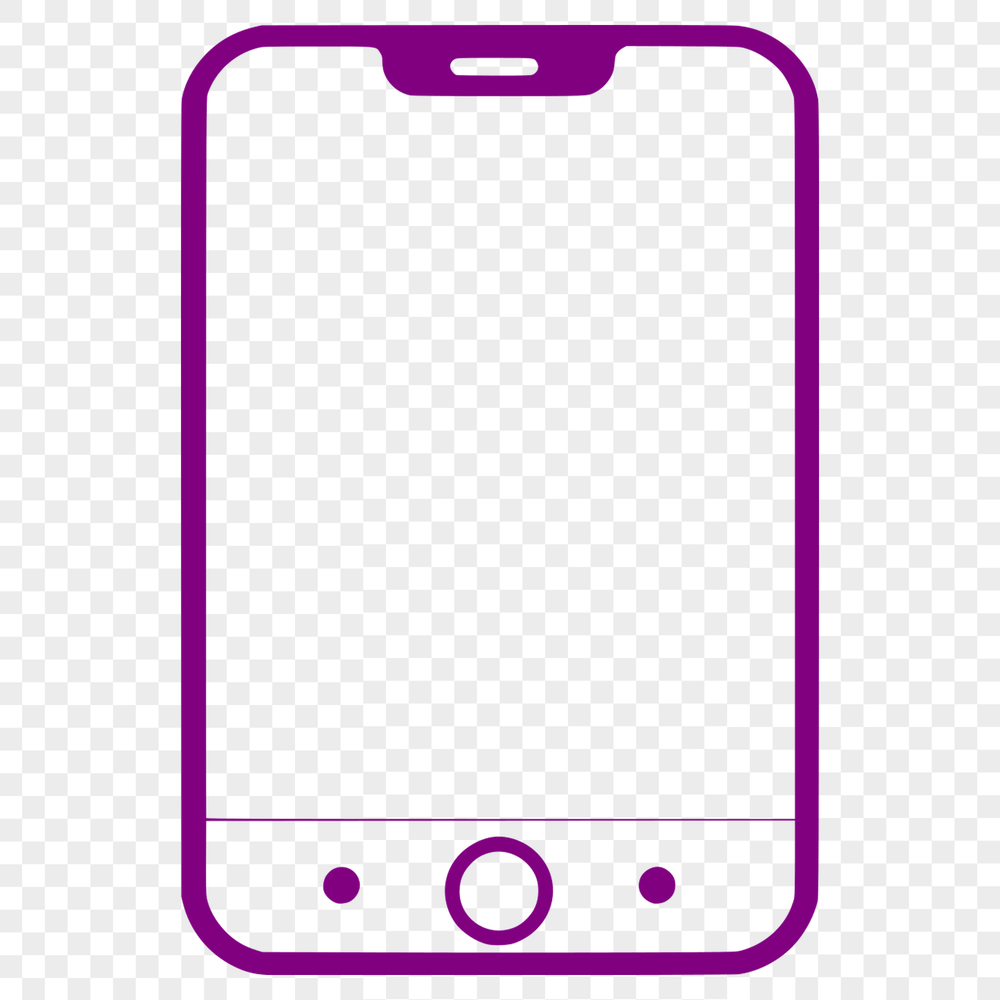 Sleek Mobile Device Design A high-quality vector illustration of a smartphone with sleek design elements.