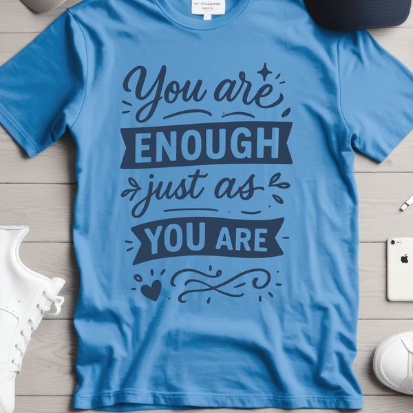 Empowering Quote Art Illustrated quote about self worth and confidence in vector design format.