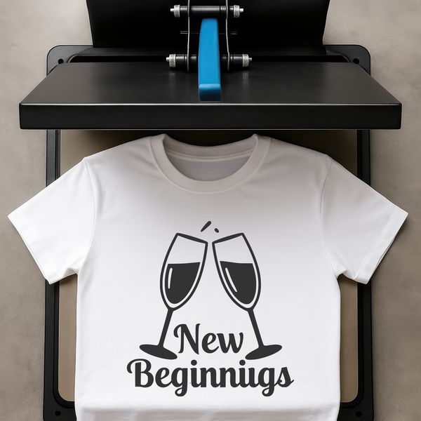 Vector illustration of a stylized new year's theme with decorative elements.