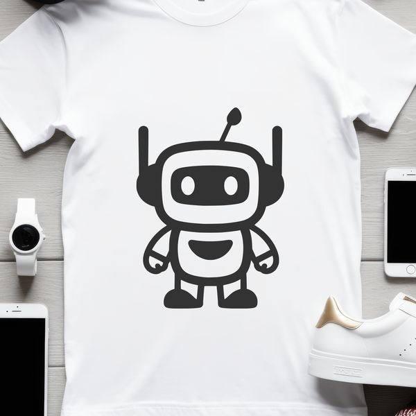 A mechanical robot designed with clean lines and futuristic details, suitable for commercial or personal projects.