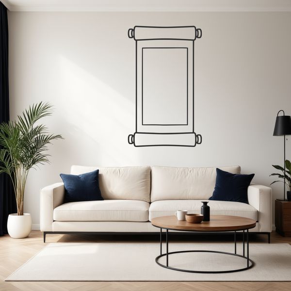 A digital vector illustration of a graduation scroll with diploma and paper details.