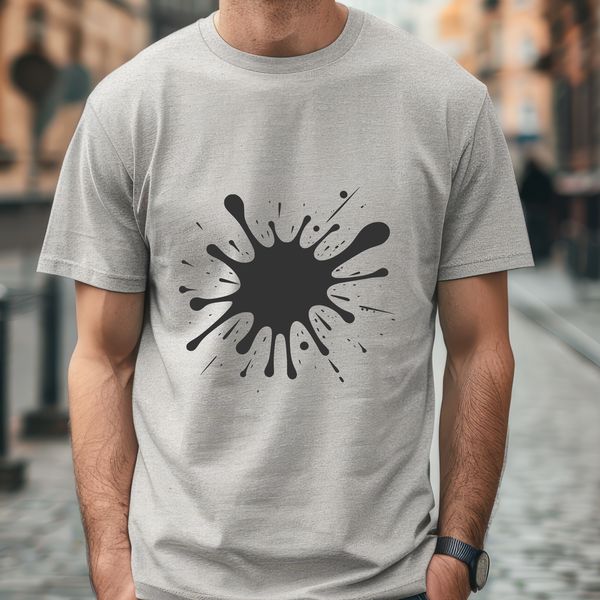 Beautiful Slime Shape Vector A vibrant, circular shape resembling a splat of colorful slime on a clean surface.