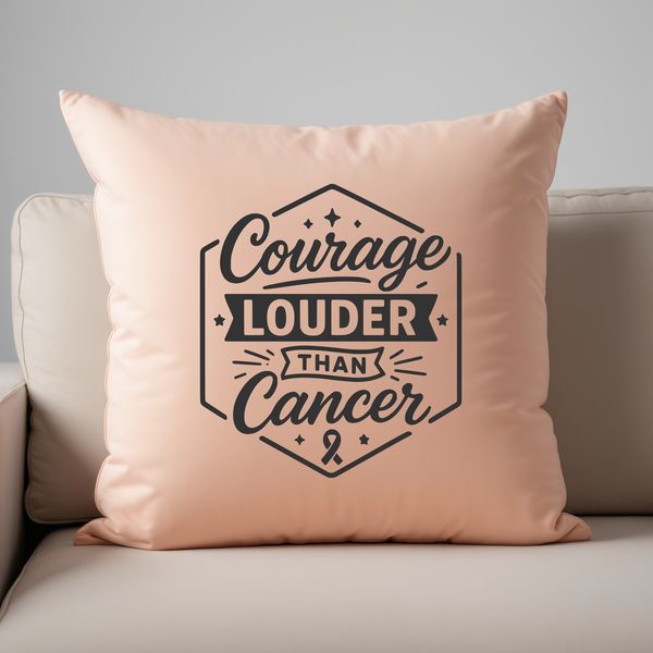 Inspiring quote about overcoming cancer and being a survivor.