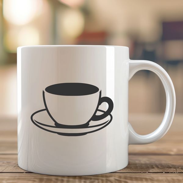 Teacup Illustration An SVG graphic featuring a stylized teacup design.