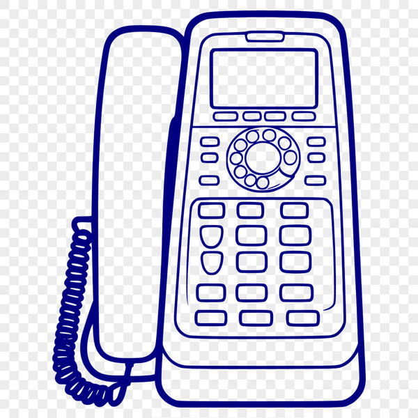 High-Tech Telephone Vector Art A high-tech telephone graphic designed as vector art.