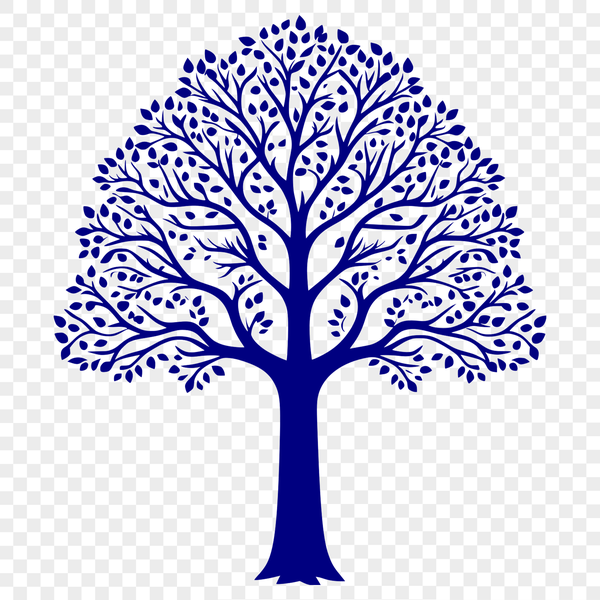 Free Vector Tree Design Clip Art A single tree illustration in vector format, suitable for cutting machine designs.