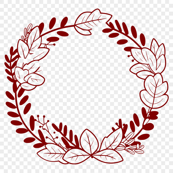 Floral arrangement made up of intertwined branches and flowers forming a circular shape.