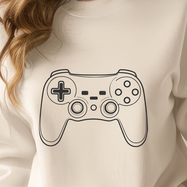 Pixel Perfect Game Controller Icon An iconographic representation of a video game controller featuring a rectangular body and directional inputs.