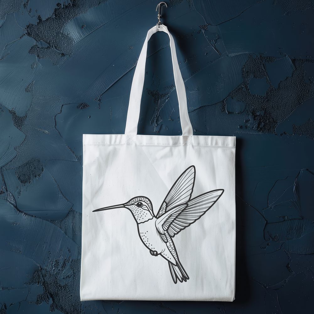 Vibrant Bird Vector Art Design A colorful hummingbird illustration designed as vector art.