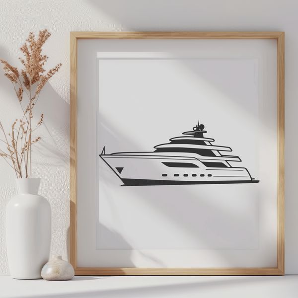Free High-Resolution Boat SVG Vector Image A high-resolution boat clip art design suitable for commercial use.