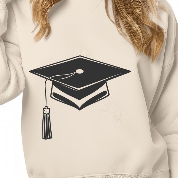 Digital Graduation Cap Illustration A digital illustration of a graduation cap, suitable for vector art projects.
